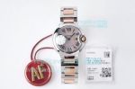 AF Factory Replica Cartier Ballon Bleu 28MM Swiss Quartz Watch Pink MOP Dial